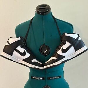 Nike Black and White High-Top Sneakers